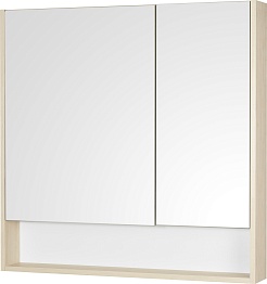 Акватон Мебель для ванной Сканди 90 дуб верона, белая – фотография-7